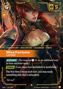 Miss Fortune, Captain (V.1 - Epic) - Origins (Epic) [OGN-162] - JotaCards - Tu Tienda de TCG