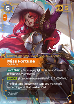 Miss Fortune, Captain (V.2 - Showcase) - Origins (Showcase) [OGN-162a] - JotaCards - Tu Tienda de TCG