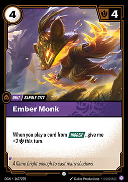 Ember Monk - Origins (Common) [OGN-167] - JotaCards - Tu Tienda de TCG