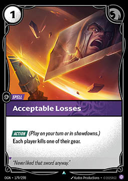 Acceptable Losses - Origins (Uncommon) [OGN-179] - JotaCards - Tu Tienda de TCG
