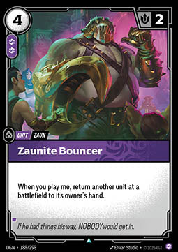 Zaunite Bouncer - Origins (Uncommon) [OGN-188] - JotaCards - Tu Tienda de TCG