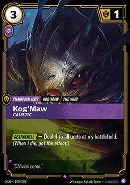 Kog'Maw, Caustic - Origins (Rare) [OGN-190] - JotaCards - Tu Tienda de TCG