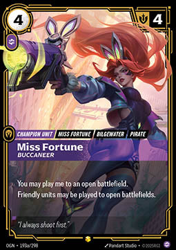 Miss Fortune, Buccaneer (V.2 - Showcase) - Origins (Showcase) [OGN-193a] - JotaCards - Tu Tienda de TCG