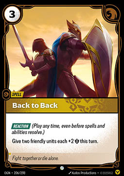 Back to Back - Origins (Common) [OGN-206] - JotaCards - Tu Tienda de TCG