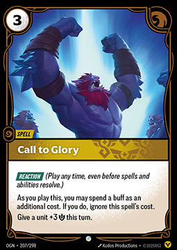Call to Glory - Origins (Common) [OGN-207] - JotaCards - Tu Tienda de TCG