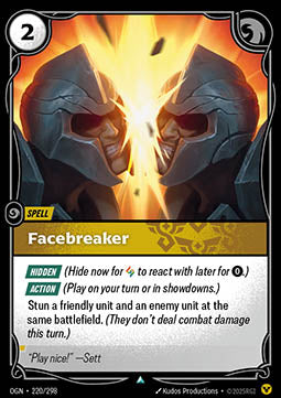 Facebreaker - Origins (Uncommon) [OGN-220] - JotaCards - Tu Tienda de TCG