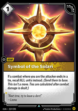 Symbol of the Solari - Origins (Uncommon) [OGN-227] - JotaCards - Tu Tienda de TCG