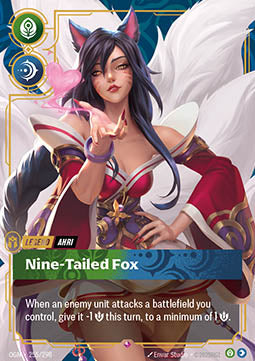 Ahri, Nine-Tailed Fox (V.1 - Rare) - Origins (Rare) [OGN-255] - JotaCards - Tu Tienda de TCG