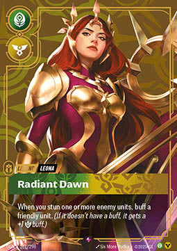 Leona, Radiant Dawn (V.1 - Rare) - Origins (Rare) [OGN-261] - JotaCards - Tu Tienda de TCG