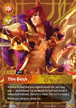 Sett, The Boss (V.1 - Rare) - Origins (Rare) [OGN-269] - JotaCards - Tu Tienda de TCG