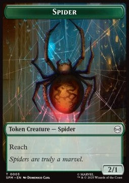 Spider Token (G 2/1) // Treasure Token - Magic: The Gathering | Marvel's Spider-Man: Tokens (Token) [TSPM-T 3/7] - JotaCards - Tu Tienda de TCG