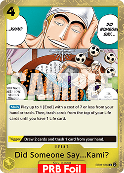 Did Someone Say...Kami? (EB01-060) (V.2) - The Best Vol.2 (Common) [PRB02-EB01-060] - JotaCards - Tu Tienda de TCG