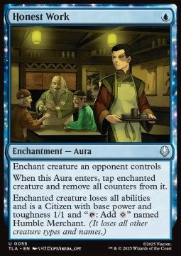 Honest Work - Magic: The Gathering | Avatar: The Last Airbender (Uncommon) [TLA-55] - JotaCards - Tu Tienda de TCG