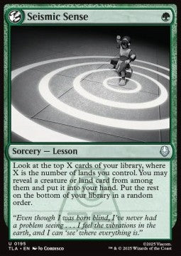 Seismic Sense - Magic: The Gathering | Avatar: The Last Airbender (Uncommon) [TLA-195] - JotaCards - Tu Tienda de TCG
