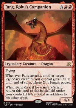 Fang, Roku's Companion (V.1) - Magic: The Gathering | Avatar: The Last Airbender: Eternal (Rare) [TLE-115] - JotaCards - Tu Tienda de TCG