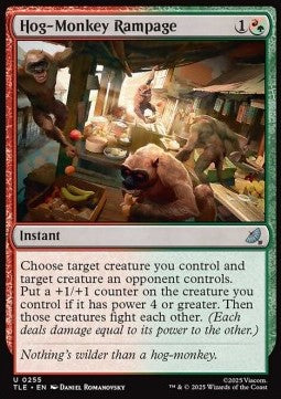 Hog-Monkey Rampage - Magic: The Gathering | Avatar: The Last Airbender: Eternal (Uncommon) [TLE-255] - JotaCards - Tu Tienda de TCG