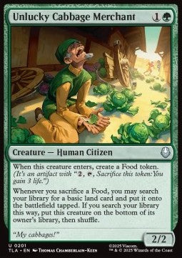 Unlucky Cabbage Merchant - Magic: The Gathering | Avatar: The Last Airbender (Uncommon) [TLA-201] - JotaCards - Tu Tienda de TCG