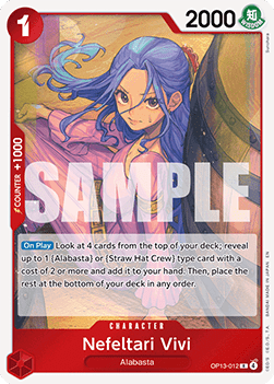 Nefeltari Vivi (OP13-012) - Carrying on his Will (Rare) [OP13-012] - JotaCards - Tu Tienda de TCG