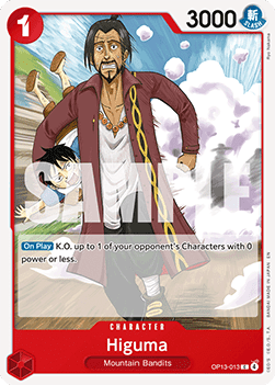 Higuma (OP13-013) - Carrying on his Will (Common) [OP13-013] - JotaCards - Tu Tienda de TCG