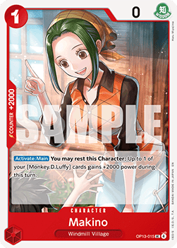 Makino (OP13-015) - Carrying on his Will (Uncommon) [OP13-015] - JotaCards - Tu Tienda de TCG