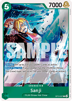 Sanji (OP13-027) (V.1) - Carrying on his Will (Rare) [OP13-027] - JotaCards - Tu Tienda de TCG