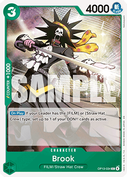 Brook (OP13-034) - Carrying on his Will (Common) [OP13-034] - JotaCards - Tu Tienda de TCG