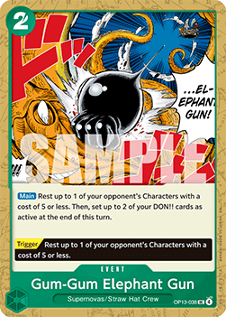 Gum-Gum Elephant Gun (OP13-038) - Carrying on his Will (Uncommon) [OP13-038] - JotaCards - Tu Tienda de TCG