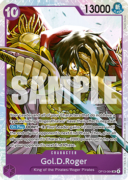 Gol.D.Roger (OP13-064) (V.1) - Carrying on his Will (Super Rare) [OP13-064] - JotaCards - Tu Tienda de TCG