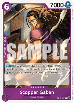 Scopper Gaban (OP13-067) - Carrying on his Will (Rare) [OP13-067] - JotaCards - Tu Tienda de TCG