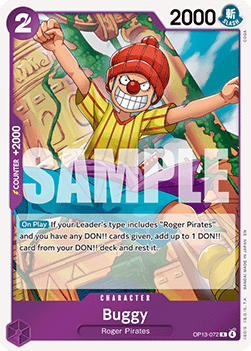 Buggy (OP13-072) - Carrying on his Will (Rare) [OP13-072] - JotaCards - Tu Tienda de TCG
