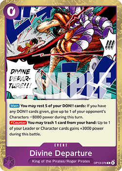 Divine Departure (OP13-076) (V.1) - Carrying on his Will (Rare) [OP13-076] - JotaCards - Tu Tienda de TCG