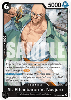 St. Ethanbaron V. Nusjuro (OP13-080) (V.1) - Carrying on his Will (Rare) [OP13-080] - JotaCards - Tu Tienda de TCG