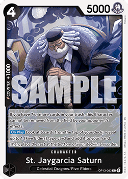 St. Jaygarcia Saturn (OP13-083) (V.1) - Carrying on his Will (Rare) [OP13-083] - JotaCards - Tu Tienda de TCG