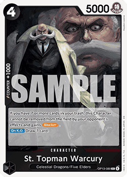 St. Topman Warcury (OP13-089) (V.1) - Carrying on his Will (Rare) [OP13-089] - JotaCards - Tu Tienda de TCG