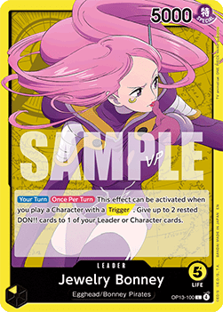 Jewelry Bonney (OP13-100) (V.1) - Carrying on his Will (Leader) [OP13-100] - JotaCards - Tu Tienda de TCG