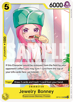 Jewelry Bonney (OP13-109) - Carrying on his Will (Uncommon) [OP13-109] - JotaCards - Tu Tienda de TCG
