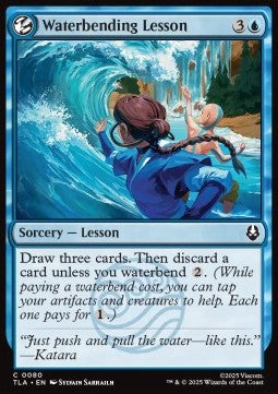 Waterbending Lesson - Magic: The Gathering | Avatar: The Last Airbender (Common) [TLA-80] - JotaCards - Tu Tienda de TCG