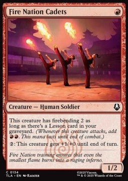 Fire Nation Cadets - Magic: The Gathering | Avatar: The Last Airbender (Common) [TLA-134] - JotaCards - Tu Tienda de TCG