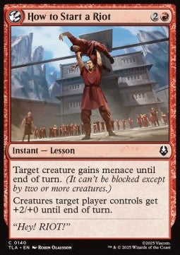 How to Start a Riot - Magic: The Gathering | Avatar: The Last Airbender (Common) [TLA-140] - JotaCards - Tu Tienda de TCG