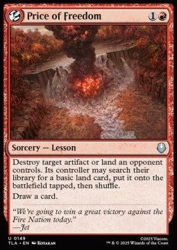 Price of Freedom - Magic: The Gathering | Avatar: The Last Airbender (Uncommon) [TLA-149] - JotaCards - Tu Tienda de TCG