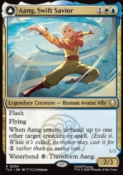 Aang, Swift Savior // Aang and La, Ocean's Fury - Magic: The Gathering | Avatar: The Last Airbender (Rare) [TLA-204] - JotaCards - Tu Tienda de TCG
