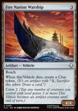 Fire Nation Warship - Magic: The Gathering | Avatar: The Last Airbender (Uncommon) [TLA-256] - JotaCards - Tu Tienda de TCG