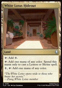 White Lotus Hideout - Magic: The Gathering | Avatar: The Last Airbender (Uncommon) [TLA-281] - JotaCards - Tu Tienda de TCG