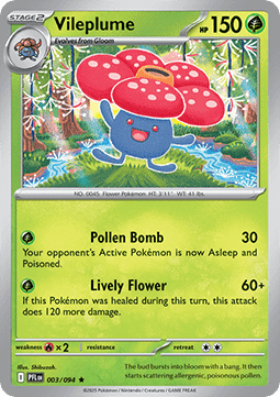 Vileplume - Phantasmal Flames (Uncommon) [PFL-003] - JotaCards - Tu Tienda de TCG