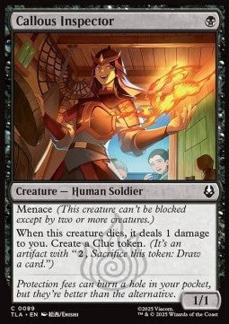 Callous Inspector - Magic: The Gathering | Avatar: The Last Airbender (Common) [TLA-89] - JotaCards - Tu Tienda de TCG
