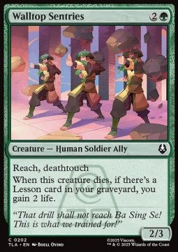 Walltop Sentries - Magic: The Gathering | Avatar: The Last Airbender (Common) [TLA-202] - JotaCards - Tu Tienda de TCG