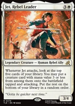 Jet, Rebel Leader (V.1) - Magic: The Gathering | Avatar: The Last Airbender: Eternal (Rare) [TLE-78] - JotaCards - Tu Tienda de TCG