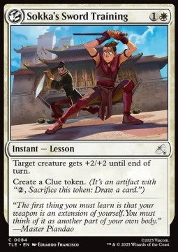 Sokka's Sword Training - Magic: The Gathering | Avatar: The Last Airbender: Eternal (Common) [TLE-84] - JotaCards - Tu Tienda de TCG