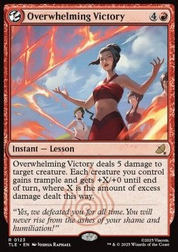 Overwhelming Victory (V.1) - Magic: The Gathering | Avatar: The Last Airbender: Eternal (Rare) [TLE-123] - JotaCards - Tu Tienda de TCG