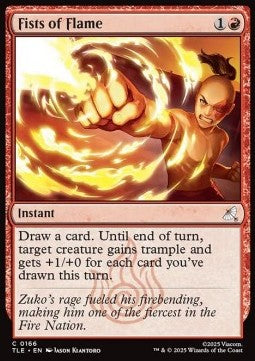 Fists of Flame - Magic: The Gathering | Avatar: The Last Airbender: Eternal (Common) [TLE-166] - JotaCards - Tu Tienda de TCG